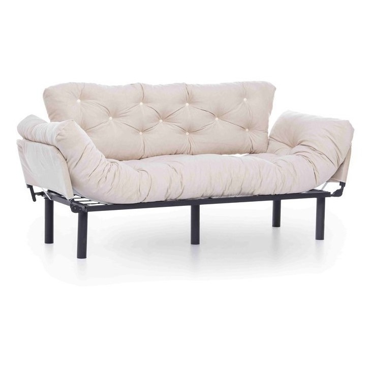 Ensemble canapé 3 places convertible et fauteuil convertible NITTA en plusieurs couleurs