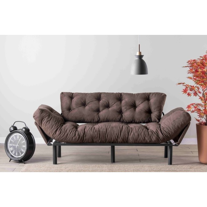 Conjunto de sofá cama 3 plazas y butaca cama NITTA en varios colores