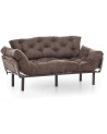 Ensemble canapé triple convertible et fauteuil NITTA en plusieurs couleurs