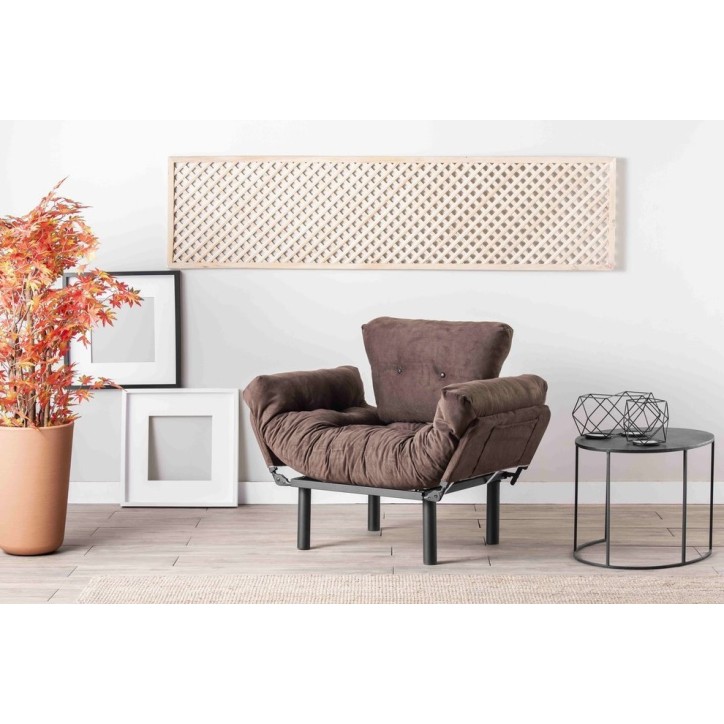 Ensemble canapé 3 places convertible et fauteuil convertible NITTA en plusieurs couleurs