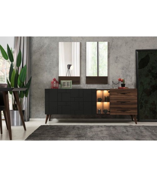 Salle à manger ASO bois et noir