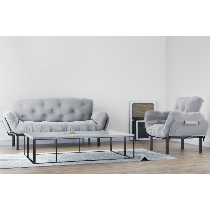 NITTA 3-zits slaapbank en fauteuil in verschillende kleuren