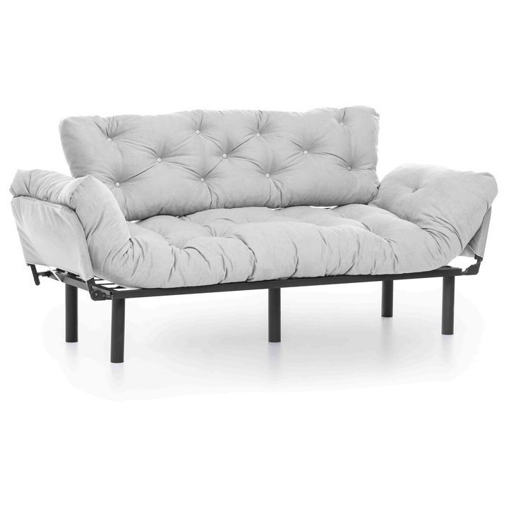 Ensemble canapé 3 places convertible et fauteuil convertible NITTA en plusieurs couleurs