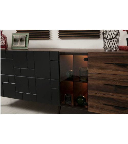 Salle à manger ASO bois et noir