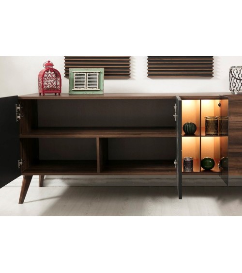 Salle à manger ASO bois et noir