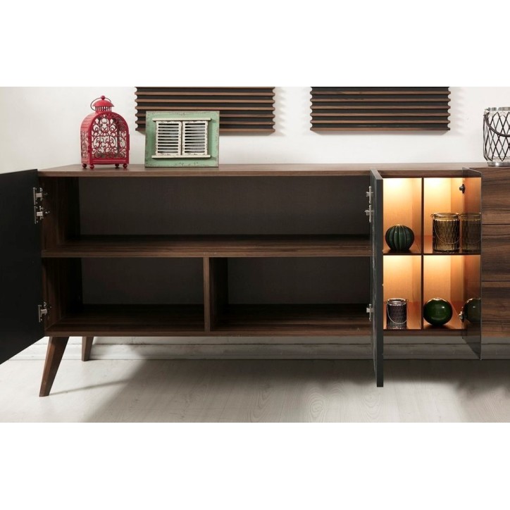 Salle à manger ASO bois et noir