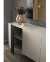 Buffet LETTA 4 portes 204 cm blanc