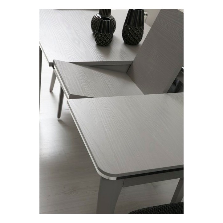 Salle à manger ASYA gris et métal