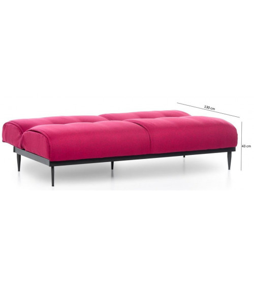 Canapé triple convertible ANTON en plusieurs couleurs