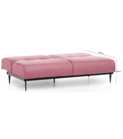 Canapé triple convertible ANTON en plusieurs couleurs