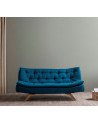 Canapé triple convertible SALLY 194x90 cm bleu pétrole