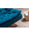 Canapé triple convertible SALLY 194x90 cm bleu pétrole
