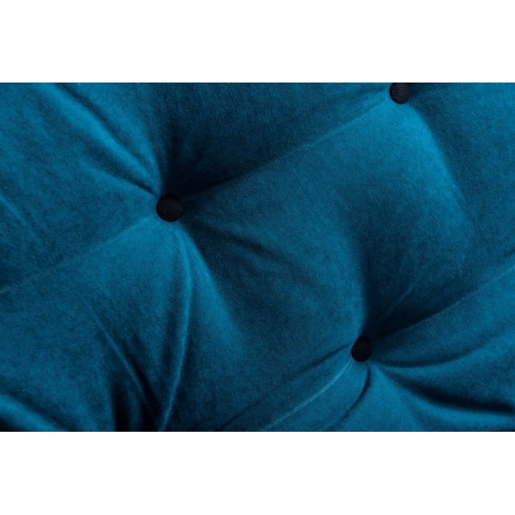 Canapé 3 places convertible SALLY 194x90 cm bleu pétrole