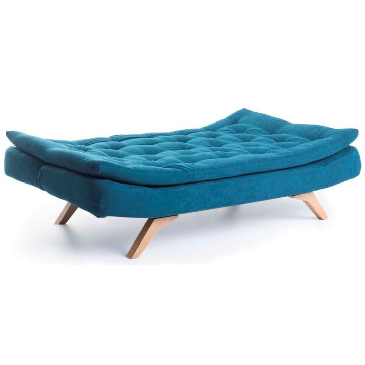 SALLY divano letto 3 posti 194x90 cm blu petrolio