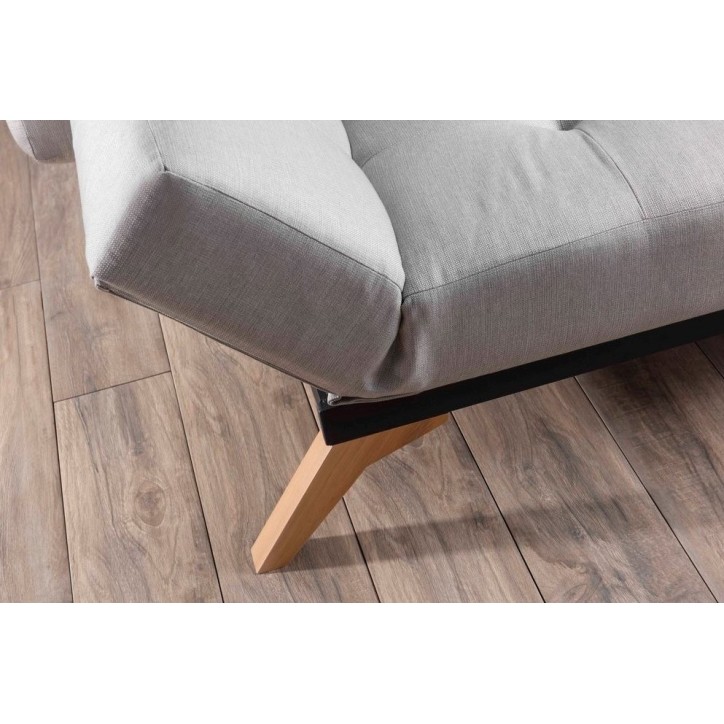 Sofá cama 3 plazas LUKE 225x95 cm gris Sofá cama 3 plazas LUKE 225x95 cm gris