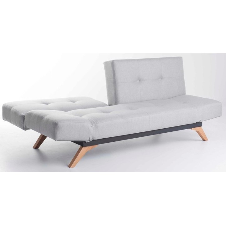 Canapé 3 places convertible LUKE 225x95 cm gris Canapé 3 places convertible LUKE 225x95 cm gris