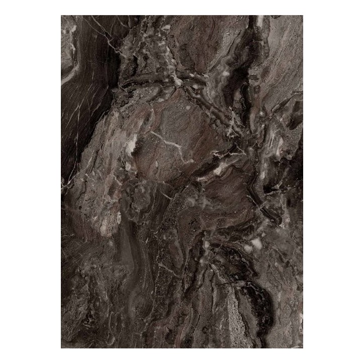 Salle à manger AYA brun, effet marbre et doré Salle à manger AYA brun, effet marbre et doré