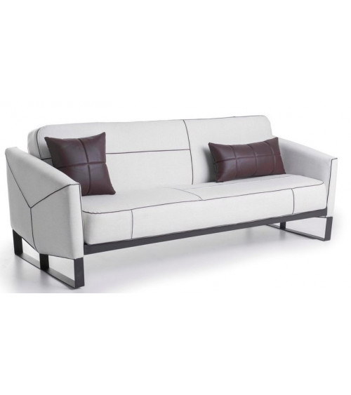 Sofá convertível de 3 lugares GRACE creme