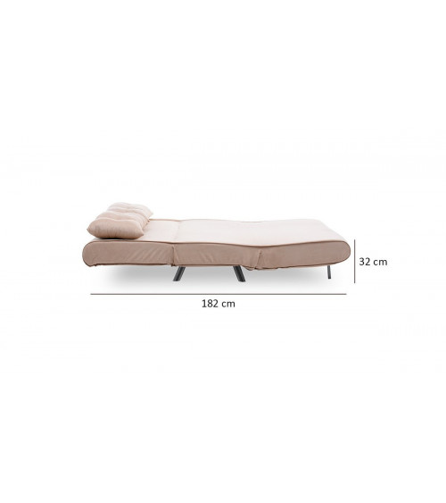 Canapé double convertible SANDO en plusieurs couleurs