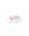 Canapé double convertible GINA en plusieurs couleurs