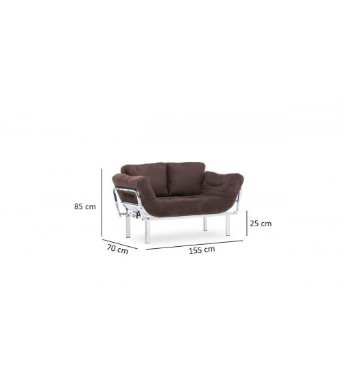 Canapé double convertible GINA en plusieurs couleurs