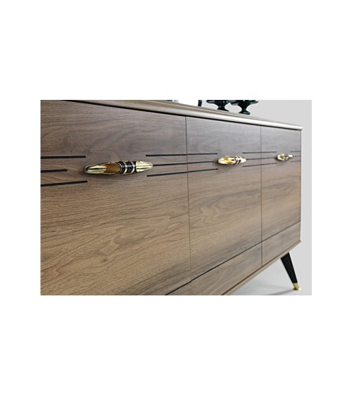 Salle à manger MELISA bois et noir