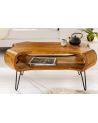 Table basse ORGANIC LIVING 100 cm en bois de sheesham naturel