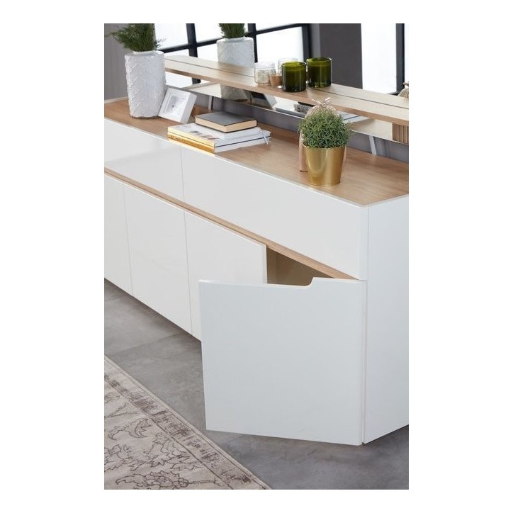 Salle à manger LYRE blanc et bois Salle à manger LYRE blanc et bois