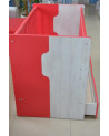Lit bébé NUKI 60x120cm rose
