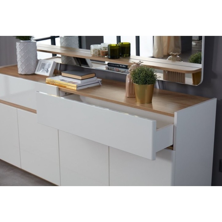 Salle à manger LYRE blanc et bois Salle à manger LYRE blanc et bois