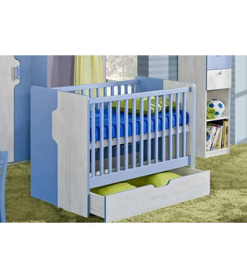 Lettino NUKI 60x120cm blu
