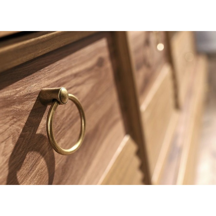 Salle à manger SAFIR noyer et cuivre Salle à manger SAFIR noyer et cuivre