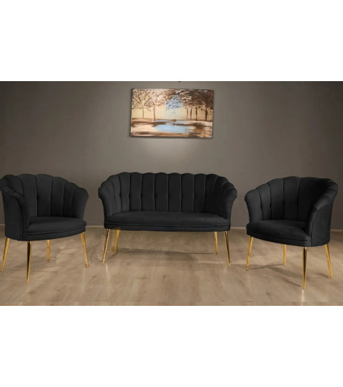 Ensemble canapé et fauteuil ARIZONA vert