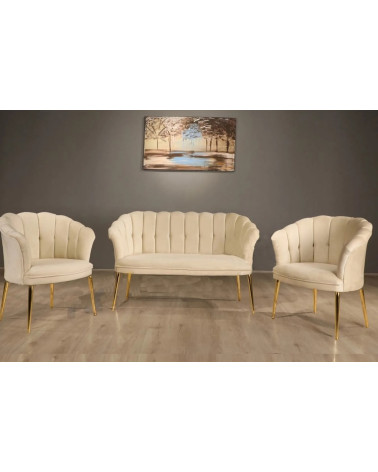 Ensemble canapé et fauteuil ARIZONA vert
