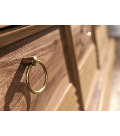 Salle à manger SAFIR noyer et cuivre