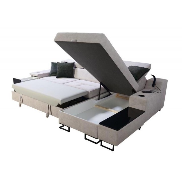 Divano angolare trasformabile ALICANTE MINI 274 x 173 cm in vari colori