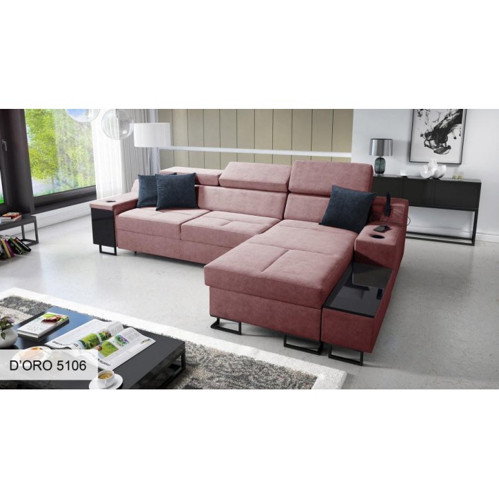 Hoekbank ALICANTE MAXI 293 x 185 cm in verschillende kleuren