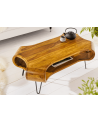 Table basse ORGANIC LIVING 100 cm en bois de sheesham naturel