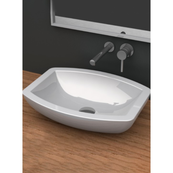 Lavabo sobre encimera BOLD gris