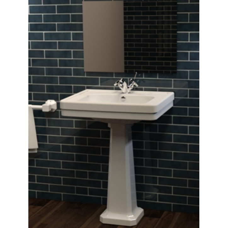 Vasque avec colonne NEOCLÁSSICA COMPACT blanc