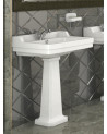 Lavabo con columna integrada NEOCLÁSSICA COMPACT blanco