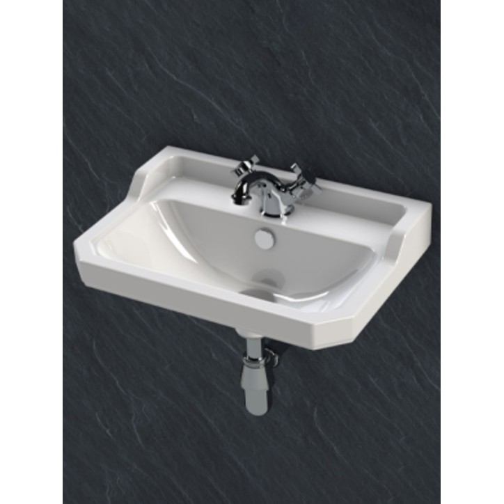 Lavabo con respaldo y columna integrada NEOCLÁSSICA COMPACT blanco Lavabo con respaldo y columna integrada NEOCLÁSSICA COMPACT blanco