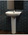 Vasque avec colonne OPUS COMPACT blanc