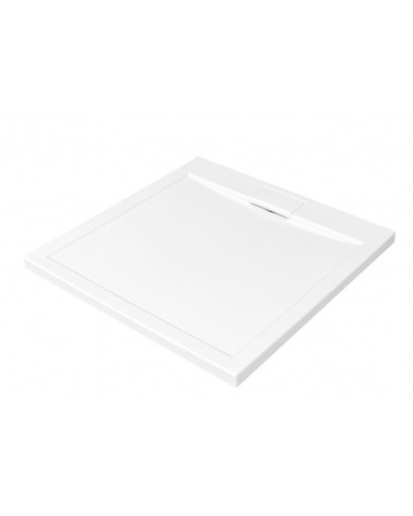 Plato de ducha extraplano AXIM ULTRASLIM cuadrado 80x80 cm et 90x90 cm blanco