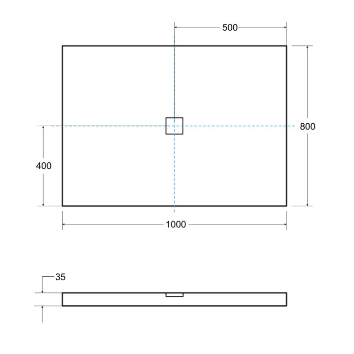 Receveur de douche extra-plat NOX ULTRASLIM rectangulaire 100/120/130/140 x 80/90 cm blanc