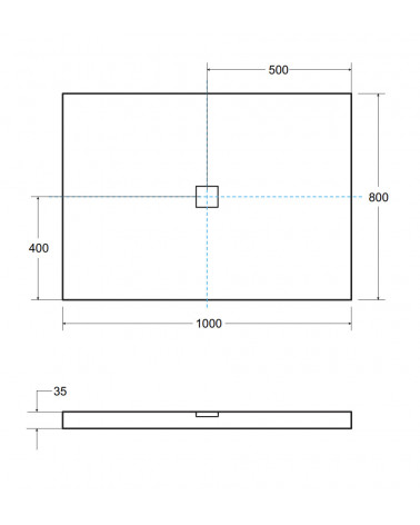 Base de duche extraplana NOX ULTRASLIM retangular 100/120/130/140 x 80/90 cm preto