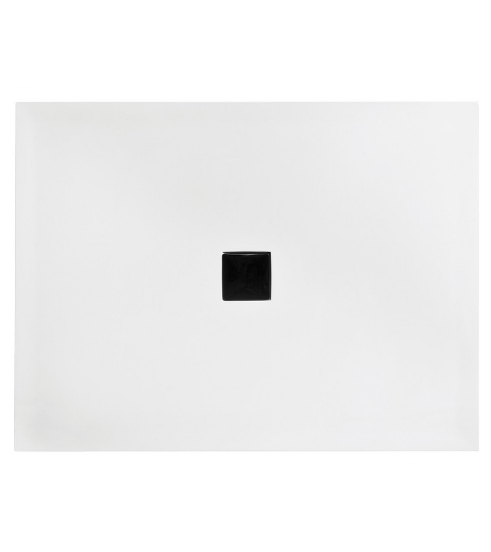 Piatto doccia Barone 90x90x5.5 bianco rotondo acrilico di 1/4 cm