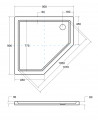Receveur de douche extra-plat AXIM ULTRASLIM carré 80x80 cm et 90x90 cm blanc