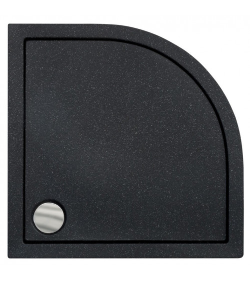Receveur de douche extra-plat ACSO ULTRASLIM semi-circulaire 80x80 cm et 90x90 cm blanc