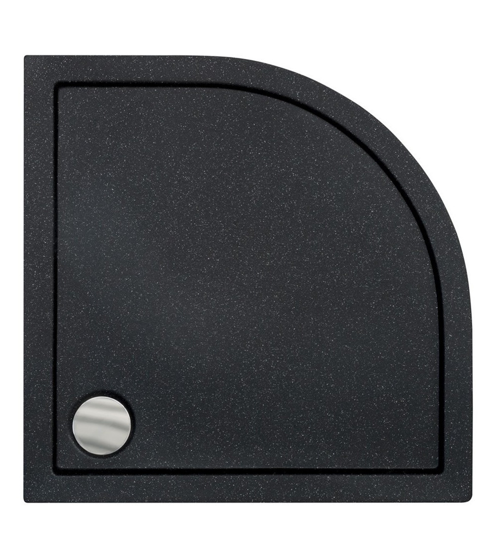 Piatto doccia Barone 90x90x5.5 bianco rotondo acrilico di 1/4 cm